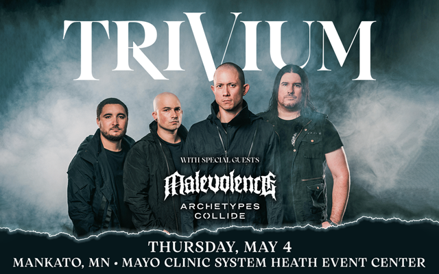 <h1 class="tribe-events-single-event-title">Trivium @ Mayo Clinic Health System Event Center</h1>